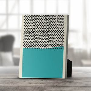 Modern Ocean B Desktop Canvas Desktop Canvas 25 x 20cm Clock Canvas