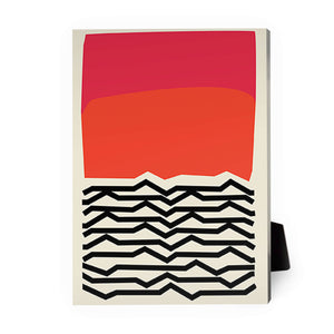 Modern Ocean C Desktop Canvas Desktop Canvas 13 x 18cm Clock Canvas