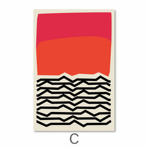 Modern Ocean Canvas Art C / 40 x 50cm / No Board - Canvas Print Only Clock Canvas