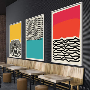 Modern Ocean Canvas Art Clock Canvas