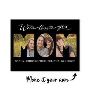 Moms Gift Canvas Art Clock Canvas