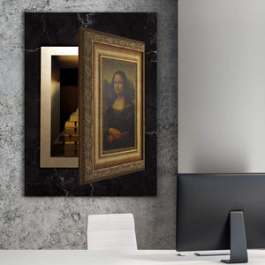 Mona Gold Clock Canvas