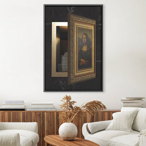 Mona Money Canvas Art Clock Canvas