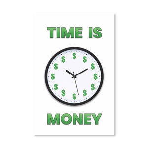 Money Clock Canvas Art Clock Canvas
