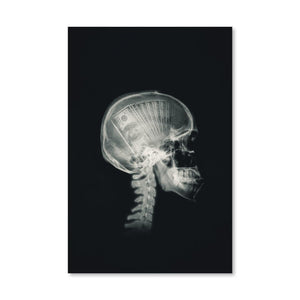 Money Mind X-ray Canvas Art Clock Canvas