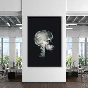 Money Mind X-ray Clock Canvas