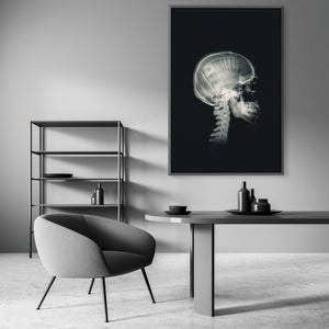 Money Mind X-ray Clock Canvas