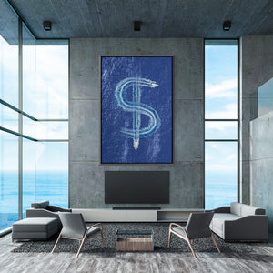 Money Yacht Clock Canvas