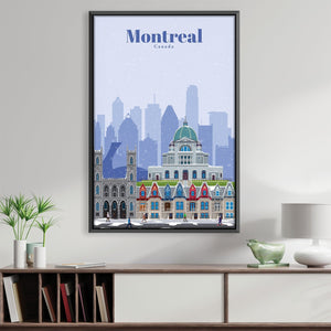 Montreal Canvas - Studio 324 Art Clock Canvas