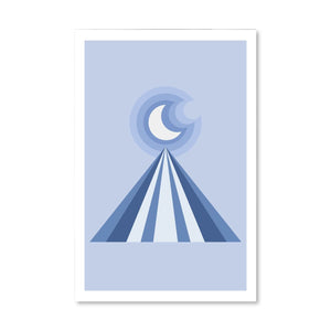 Moon Vibe Canvas Art Clock Canvas