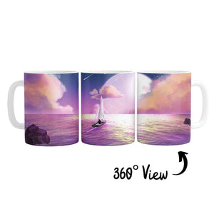 Moonlight Dream Mug Mug White Clock Canvas