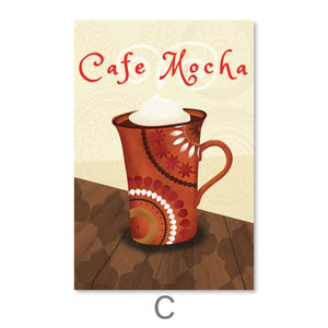 Morning Coffee Canvas Art C / 30 x 45cm / Unframed Canvas Print Clock Canvas
