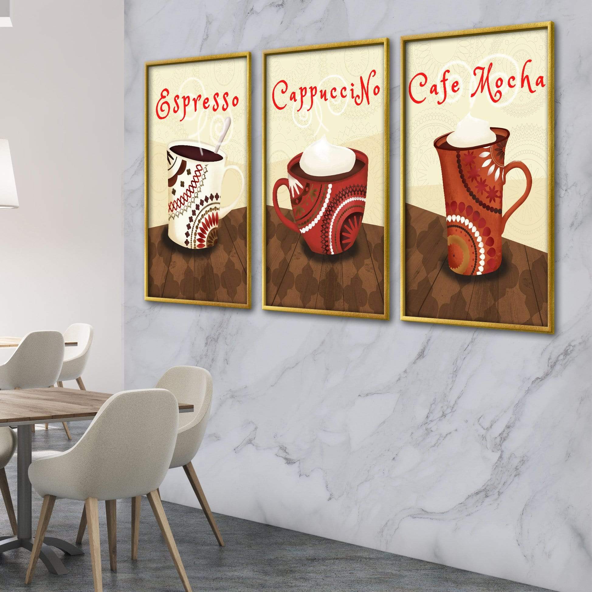 Morning Coffee Canvas Art Clock Canvas