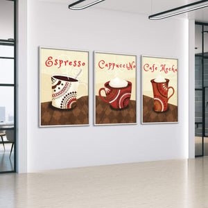 Morning Coffee Canvas Art Clock Canvas