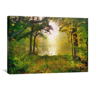 Morning Mist Canvas Art Clock Canvas
