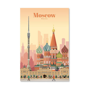 Moscow Canvas - Studio 324 Art Clock Canvas