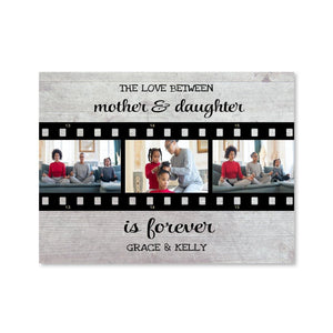 Mother & Daughter Canvas Art Clock Canvas
