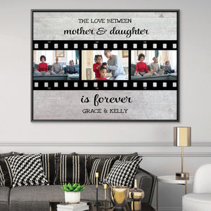 Mother & Daughter Canvas Art Clock Canvas