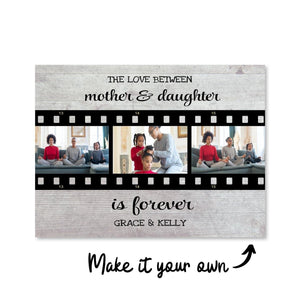 Mother & Daughter Canvas Art Clock Canvas