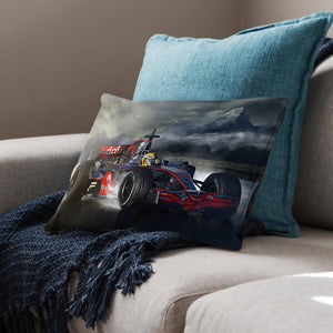 Mountain Racing Cushion Cushion 48 x 33cm Clock Canvas