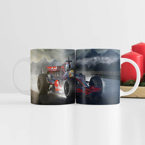 Mountain Racing Mug Mug White Clock Canvas