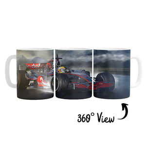 Mountain Racing Mug Mug White Clock Canvas
