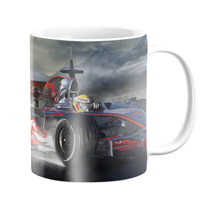 Mountain Racing Mug Mug White Clock Canvas
