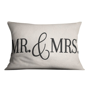 Mr. & Mrs Cushion Cushion Cushion Landscape Clock Canvas