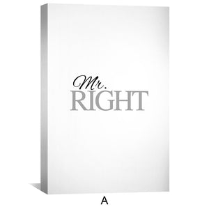 Mrs. Always Right Canvas Art Clock Canvas