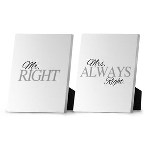 Mrs. Right Desktop Canvas Desktop Canvas Clock Canvas