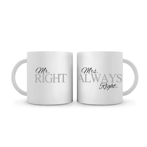 Mrs. Right Mug Mug Clock Canvas