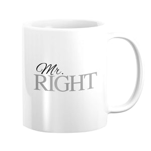 Mrs. Right Mug Mug Clock Canvas