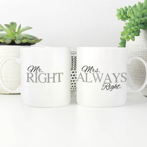 Mrs. Right Mug Mug Clock Canvas