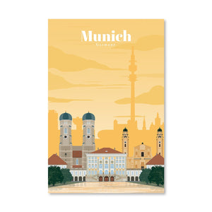 Munich Canvas - Studio 324 Art Clock Canvas
