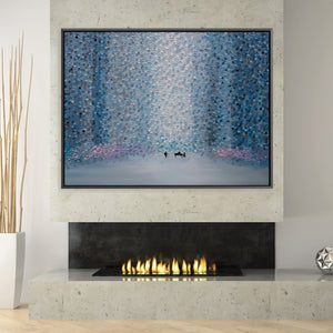 Music And Rain Canvas Art Clock Canvas