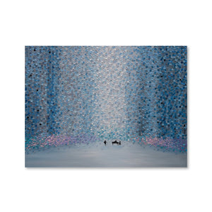 Music And Rain Canvas Art Clock Canvas