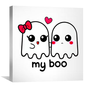 My Boo Canvas Art Clock Canvas