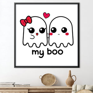 My Boo Canvas Art Clock Canvas