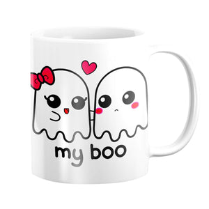 My Boo Mug Mug White Clock Canvas