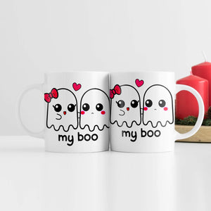 My Boo Mug Mug White Clock Canvas