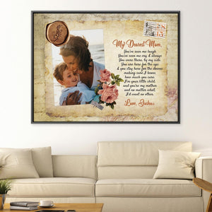 My Dearest Mom Canvas Art Clock Canvas