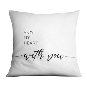 My Life With You Cushion Cushion B / 45 x 45cm Clock Canvas