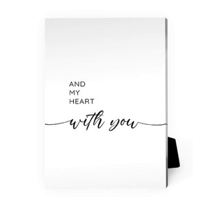 My Life With You Desktop Canvas Desktop Canvas B / 13 x 18cm Clock Canvas