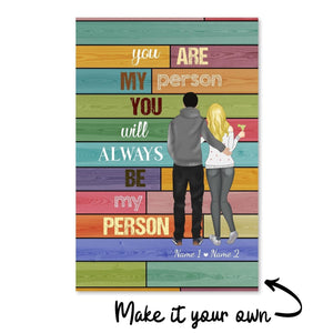 My Person Canvas Art Clock Canvas