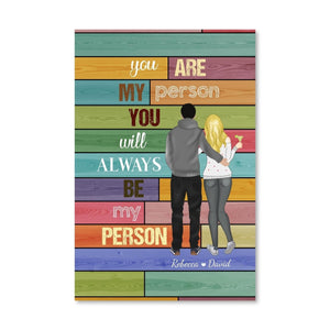 My Person Canvas Art Clock Canvas