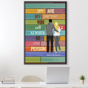 My Person Canvas Art Clock Canvas
