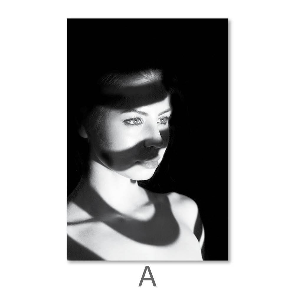Mystery Woman Canvas Art A / 40 x 50cm / No Board - Canvas Print Only Clock Canvas