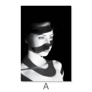 Mystery Woman Canvas Art A / 40 x 50cm / No Board - Canvas Print Only Clock Canvas