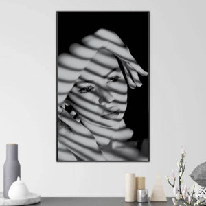 Mystery Woman Canvas Art Clock Canvas