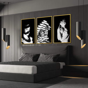 Mystery Woman Canvas Art Clock Canvas